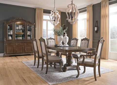 Ashley dining room set with china cabinet hotsell
